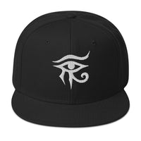 Eye of Ra embroidered snapback hat, product image 4