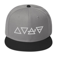 Fire Water Wind Earth The Four Elements of Matter Embroidered Flat Bill Cap embroidered snapback hat, product image 31