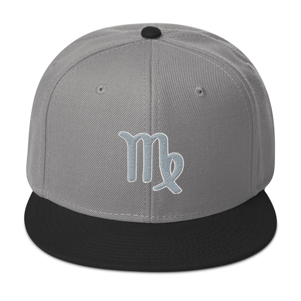 Zodiac Sign Virgo Embroidered Flat Bill Cap Snapback Hat Astrology Horoscope