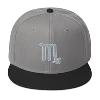 Zodiac Sign Scorpio Embroidered Flat Bill Cap embroidered snapback hat, product image 31