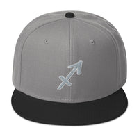 Zodiac Sign Sagittarius Embroidered Flat Bill Cap embroidered snapback hat, product image 31