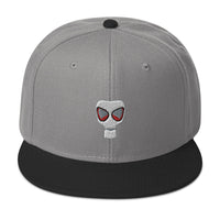 WWII Era Bio Hazard Gas Mask Embroidered Flat Bill Cap embroidered snapback hat, product image 31