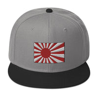 The National Flag of Japan Embroidered Flat Bill Cap embroidered snapback hat, product image 31