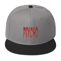 Psycho Horror Red Blood Drip Embroidered Flat Bill Cap embroidered snapback hat, product image 31