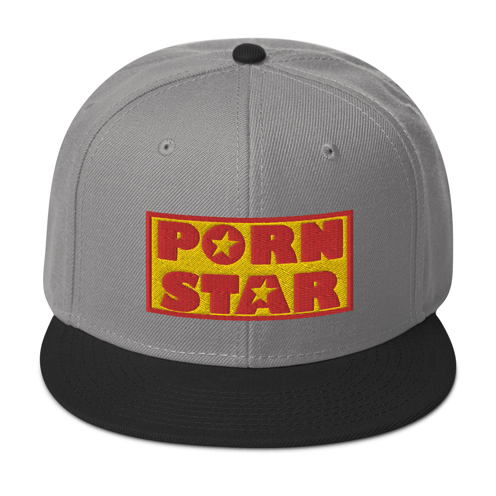Occupation Porn Star Logo Embroidered Flat Bill Cap Snapback Hat