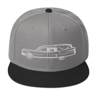 Hearse Funeral Car Embroidered Casket Coat Flat Bill Cap embroidered snapback hat, product image 31
