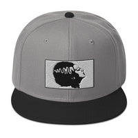 Halloween Monster Bride of Frankenstein Embroidered Flat Bill Cap embroidered snapback hat, product image 31