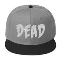 White DEAD Emotional Depression Embroidered Flat Bill Cap embroidered snapback hat, product image 31