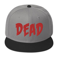 Red DEAD Emotional Depression Embroidered Flat Bill Cap embroidered snapback hat, product image 31