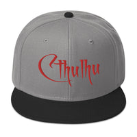 Red Call of Cthulhu The Great Old Ones Embroidered Flat Bill Cap embroidered snapback hat, product image 31