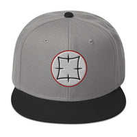 Ancient Japanese Symbol Embroidered Samurai Flat Bill Cap embroidered snapback hat, product image 31