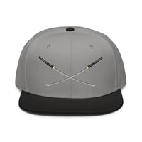 Dual Samurai Swords Anime Warrior Embroidered Flat Bill embroidered snapback hat, product image 8