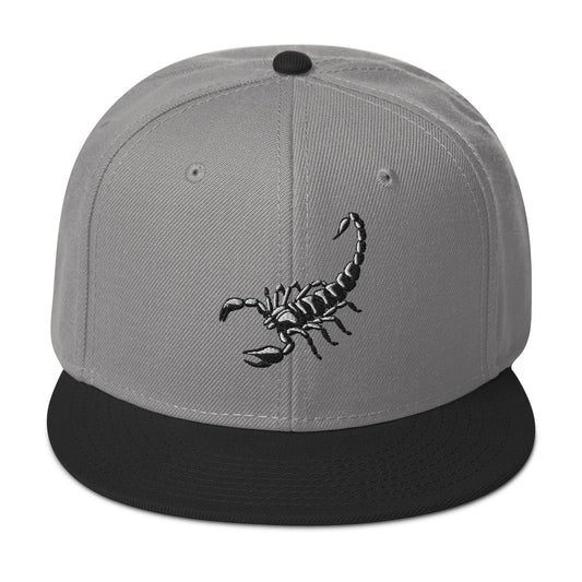 Scorpion Deadly Sting Flat Bill Cap embroidered snapback hat, product image 1
