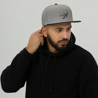 Scorpion Deadly Sting Flat Bill Cap embroidered snapback hat, product image 3