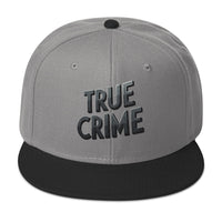Detective Style True Crime embroidered snapback hat, product image 1