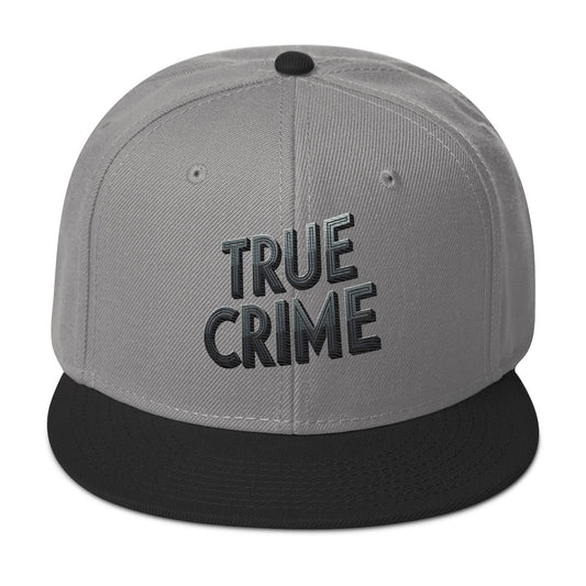 Detective Style True Crime embroidered snapback hat, product image 1