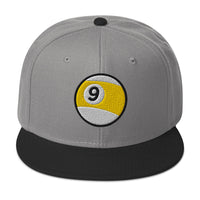 Nine Ball Billiards embroidered snapback hat, product image 8