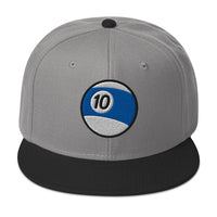 Ten Ball Billiards embroidered snapback hat, product image 8