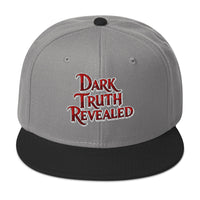 Dark Truth Revealed True Crime Flat Bill embroidered snapback hat, product image 8