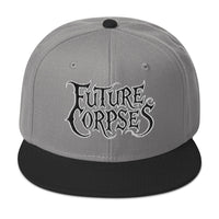 Future Corpses Horror Flat Bill embroidered snapback hat, product image 8