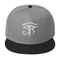 Eye of Horus embroidered snapback hat, product image 7