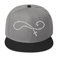 Rosary Beads embroidered snapback hat, product image 7