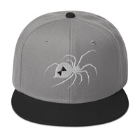 Black Widow Spider embroidered snapback hat, product image 7