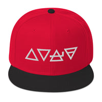 Fire Water Wind Earth The Four Elements of Matter Embroidered Flat Bill Cap embroidered snapback hat, product image 21