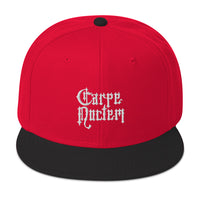 Carpe Noctem Seize The Night Vampire Embroidered Flat Bill Cap embroidered snapback hat, product image 21