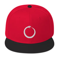 Ouroboros Snake Eating Tail Alchemy Symbol Embroidered Flat Bill Cap embroidered snapback hat, product image 21