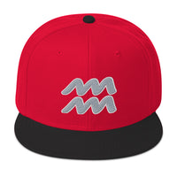 Zodiac Sign Aquarius Embroidered Flat Bill Cap embroidered snapback hat, product image 21