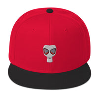 WWII Era Bio Hazard Gas Mask Embroidered Flat Bill Cap embroidered snapback hat, product image 21