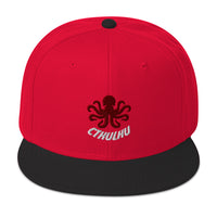 The Call of Cthulhu Horror Fiction Embroidered Flat Bill Cap embroidered snapback hat, product image 22