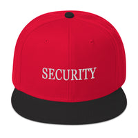 Security Team Embroidered Flat Bill Cap embroidered snapback hat, product image 22