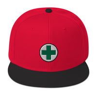 Medical Marijuana Symbol Embroidered Flat Bill Cap embroidered snapback hat, product image 22
