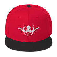 Horror Beast Cthulhu Embroidered Flat Bill Cap embroidered snapback hat, product image 22