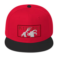 Gruss Vom Krampus Embroidered Flat Bill Cap embroidered snapback hat, product image 21