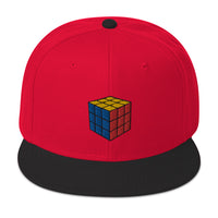 Gaming Speed Cube Puzzle Box Embroidered Flat Bill Cap embroidered snapback hat, product image 22