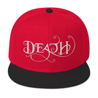 Whimsical Death – This is the End Embroidered Flat Bill Cap embroidered snapback hat, product image 21