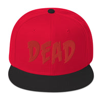Red DEAD Emotional Depression Embroidered Flat Bill Cap embroidered snapback hat, product image 21