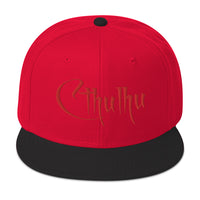 Red Call of Cthulhu The Great Old Ones Embroidered Flat Bill Cap embroidered snapback hat, product image 21