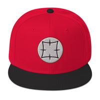 Ancient Japanese Symbol Embroidered Samurai Flat Bill Cap embroidered snapback hat, product image 21