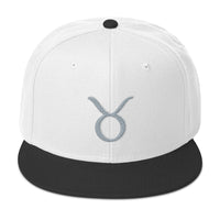 Zodiac Sign Taurus Embroidered Flat Bill Cap embroidered snapback hat, product image 33