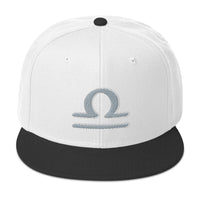Zodiac Sign Libra Embroidered Flat Bill Cap embroidered snapback hat, product image 33
