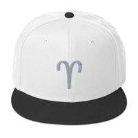 Zodiac Sign Aries Embroidered Flat Bill Cap embroidered snapback hat, product image 33