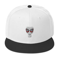 WWII Era Bio Hazard Gas Mask Embroidered Flat Bill Cap embroidered snapback hat, product image 33