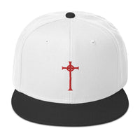 Vampire Hunter Sign of the Cross Embroidered Flat Bill Cap embroidered snapback hat, product image 32