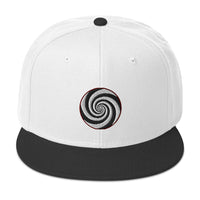 Twilight Zone Hypnotic Hypnosis Spiral Illusion Embroidered Flat Bill Cap embroidered snapback hat, product image 33