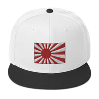 The National Flag of Japan Embroidered Flat Bill Cap embroidered snapback hat, product image 33