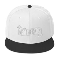The Apothecary Embroidered Flat Bill Cap embroidered snapback hat, product image 33